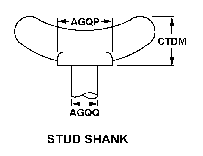 STUD SHANK style nsn 5325-00-590-1868