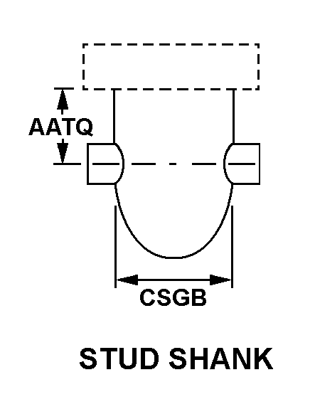 STUD SHANK style nsn 5325-00-701-2536
