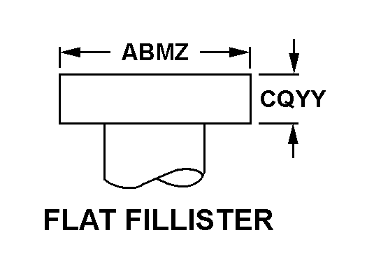 FLAT FILLISTER style nsn 5325-00-303-1090