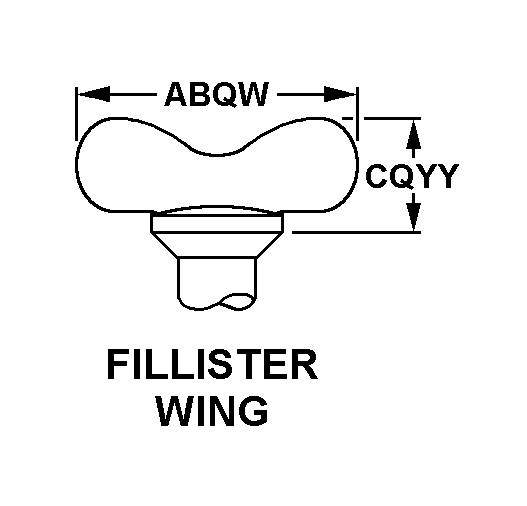 FILLISTER WING style nsn 5325-01-257-7771
