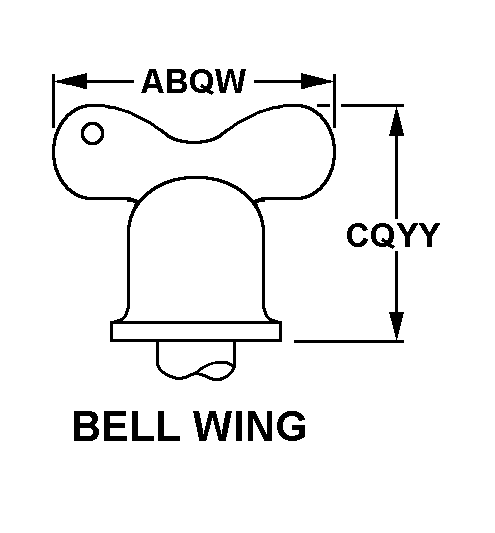 BELL WING style nsn 5325-01-205-5934