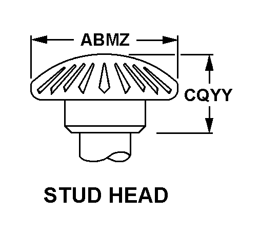 STUD HEAD style nsn 5325-01-542-2134