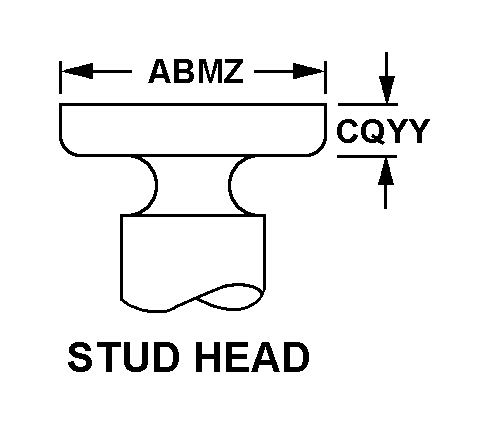 STUD HEAD style nsn 5325-01-026-2776