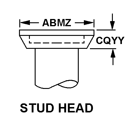 STUD HEAD style nsn 5325-00-498-0818