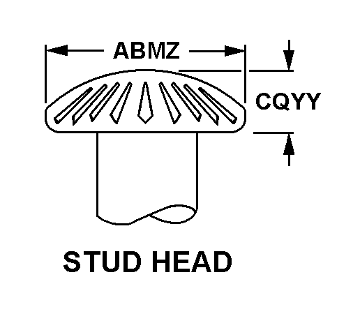 STUD HEAD style nsn 5325-01-164-1737
