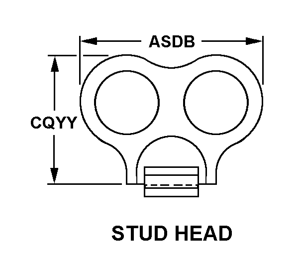 STUD HEAD style nsn 5325-01-020-4720