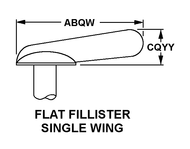 FILLISTER SINGLE WING style nsn 5325-01-173-3773