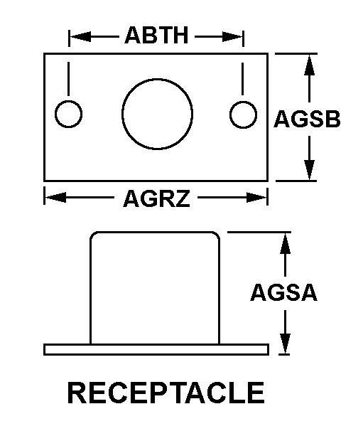 RECEPTACLE style nsn 5325-00-291-0388
