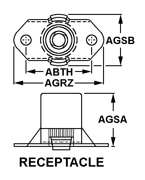 RECEPTACLE style nsn 5325-00-291-0388