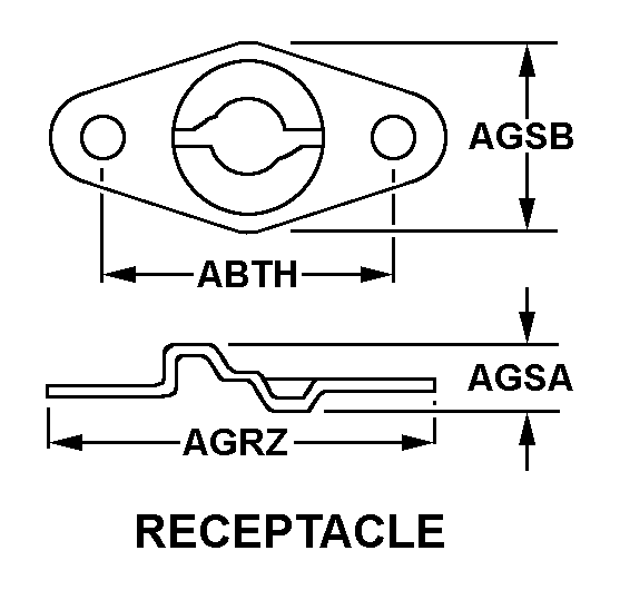 RECEPTACLE style nsn 5325-00-291-0388