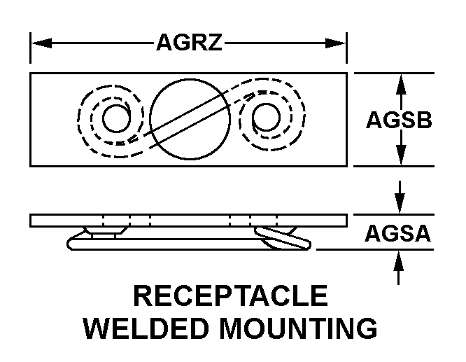 RECEPTACLE style nsn 5325-00-291-0388