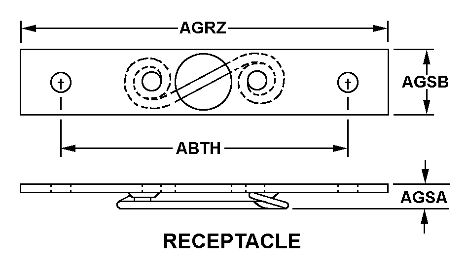 RECEPTACLE style nsn 5325-00-291-0388