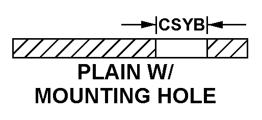 PLAIN W/MOUNTING HOLE style nsn 5325-00-489-1123