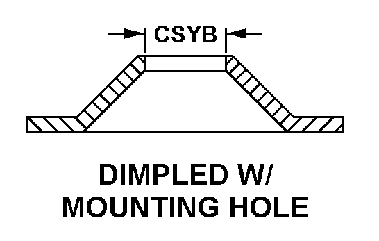 DIMPLED W/MOUNTING HOLE style nsn 5325-01-117-6345