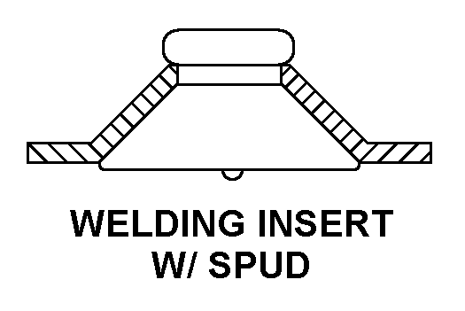 WELDING INSERT W/SPUD style nsn 5325-01-047-6028