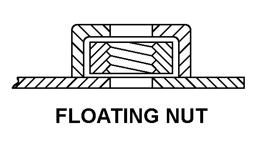 FLOATING NUT style nsn 5325-01-257-6996
