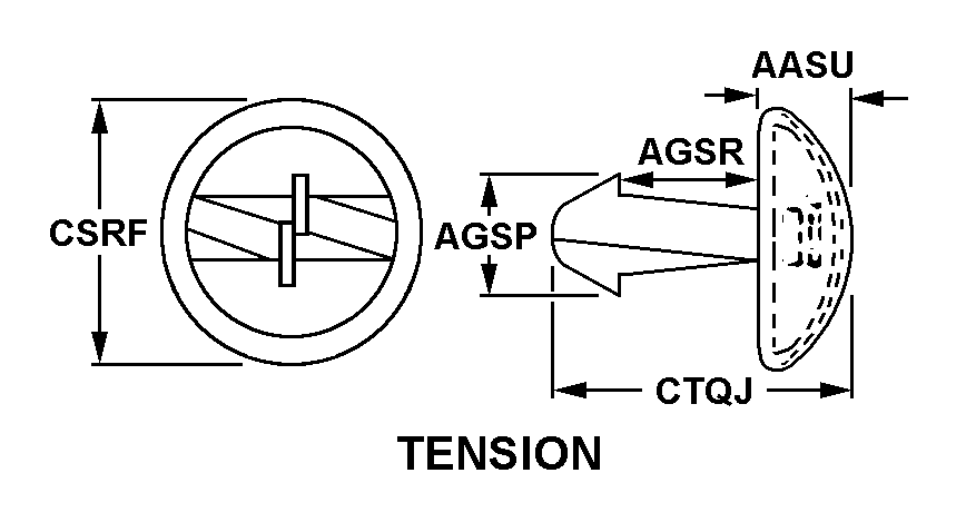 TENSION style nsn 5325-00-802-8402