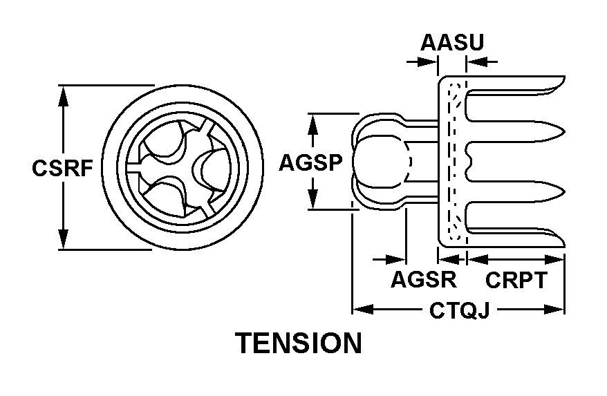 TENSION style nsn 5325-00-281-4380