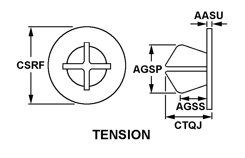 TENSION style nsn 5325-00-281-4380