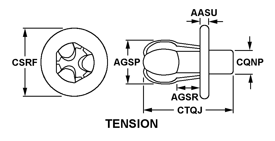 TENSION style nsn 5325-00-281-4380