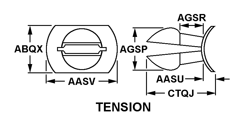 TENSION style nsn 5325-00-281-4380