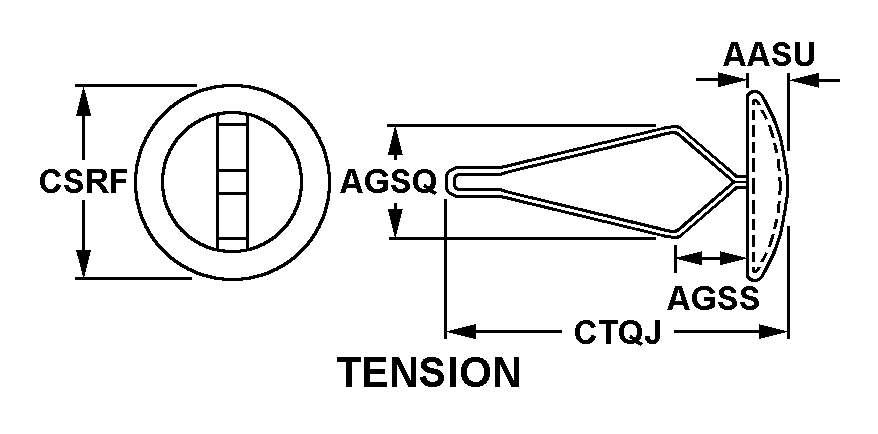 TENSION style nsn 5325-00-281-4380