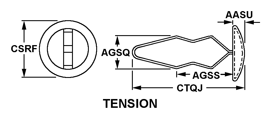 TENSION style nsn 5325-00-281-4380