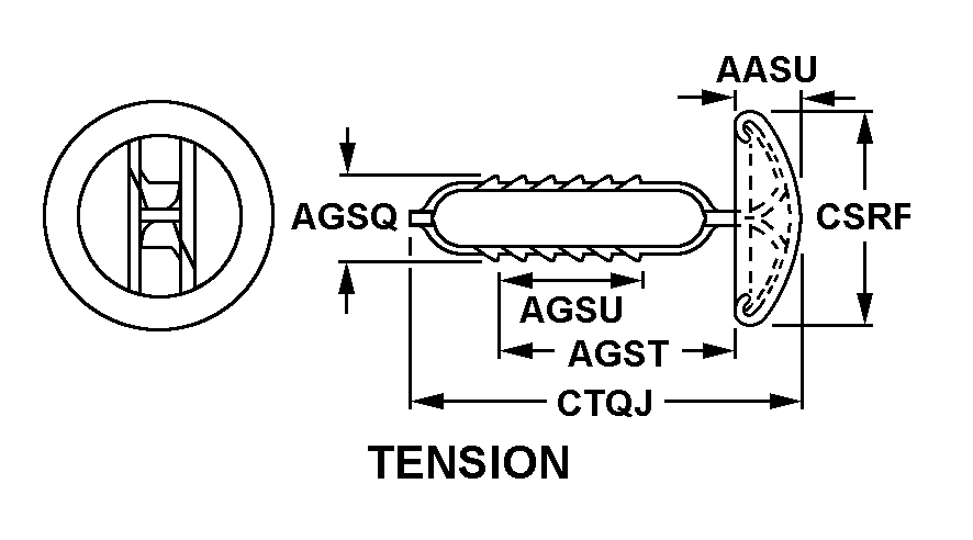 TENSION style nsn 5325-00-281-4380