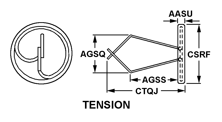 TENSION style nsn 5325-00-639-5142