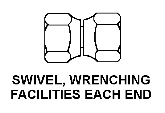 SWIVEL, WRENCHING FACILITIES EACH END style nsn 4730-00-960-6019
