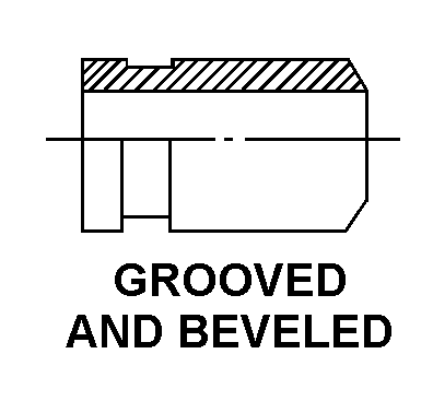 GROOVED AND BEVELED style nsn 4730-01-073-4219