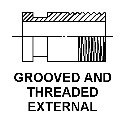 GROOVED AND THREADED EXTERNAL style nsn 4730-01-643-0932