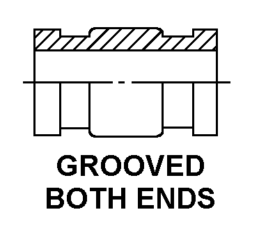 GROOVED BOTH ENDS style nsn 4730-01-424-7386