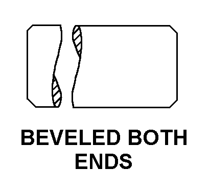 BEVELED BOTH ENDS style nsn 4730-01-109-1948