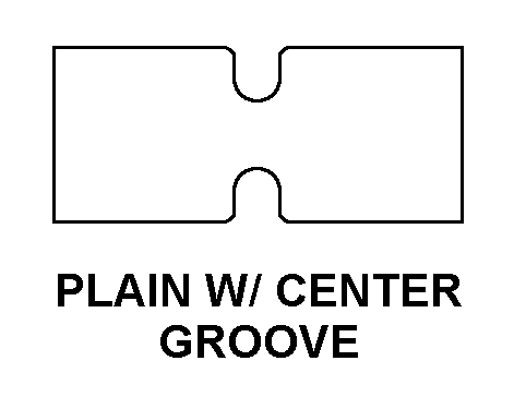 PLAIN W/CENTER GROOVE style nsn 4730-00-014-8288