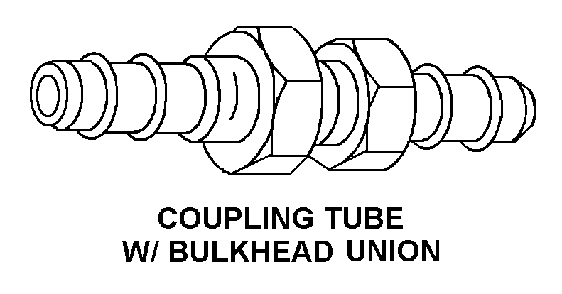 COUPLING TUBE W/BULKHEAD UNION style nsn 4730-01-523-4370