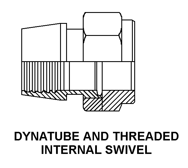 DYNATUBE AND THREADED INTERNAL SWIVEL style nsn 4730-01-582-6462