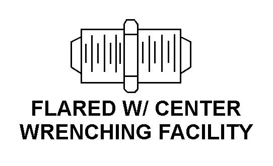 FLARED W/ CENTER WRENCHING FACILITY style nsn 4730-00-033-4818