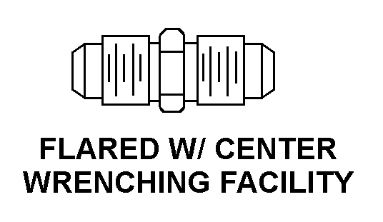 FLARED W/ CENTER WRENCHING FACILITY style nsn 4730-01-502-6457