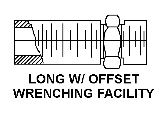 LONG W/ OFFSET WRENCHING FACILITY style nsn 4730-01-044-3162
