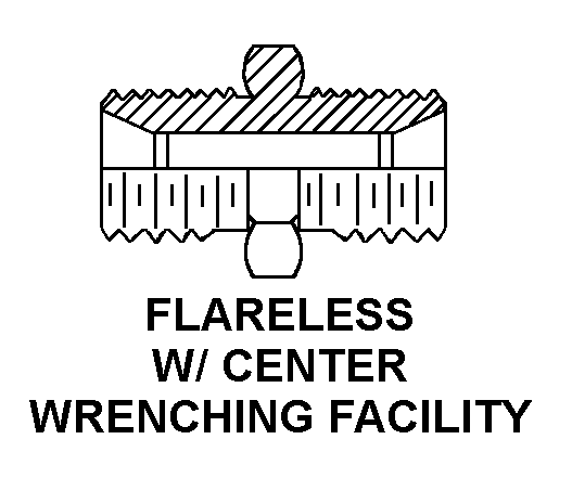 FLARELESS W/ CENTER WRENCHING FACILITY style nsn 4730-01-627-7181
