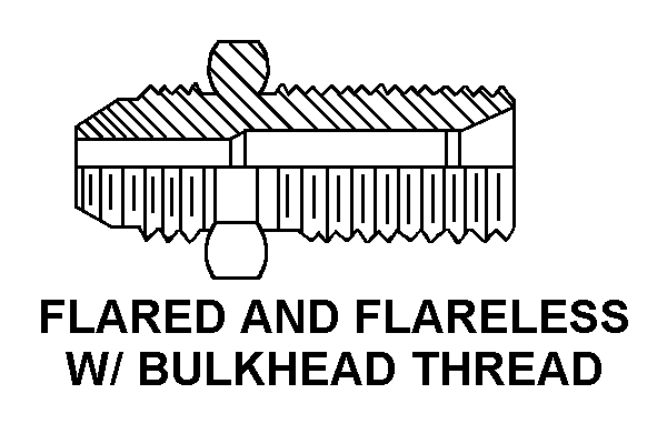 FLARED AND FLARELESS W/ BULKHEAD THREAD style nsn 4730-01-604-6854