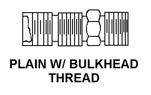 PLAIN W/ BULKHEAD THREAD style nsn 4730-00-131-6258