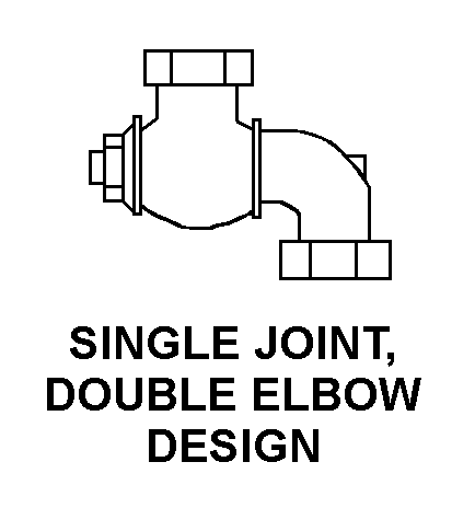 SINGLE JOINT, DOUBLE ELBOW DESIGN style nsn 4730-00-595-0640