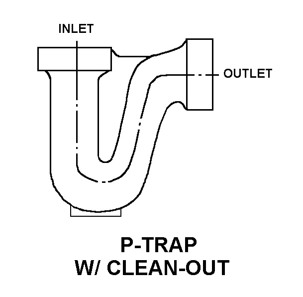 P-TRAP WITH CLEAN-OUT style nsn 4730-00-267-3080