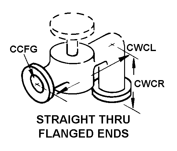 STRAIGHT THRU FLANGED ENDS style nsn 4820-01-274-0303