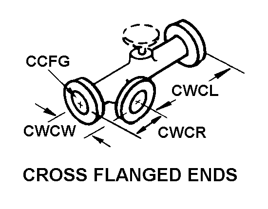 CROSS FLANGED ENDS style nsn 4820-00-034-7669