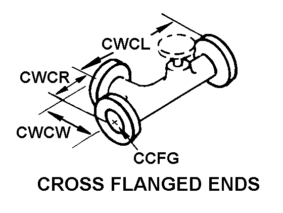 CROSS FLANGED ENDS style nsn 4820-00-034-7669