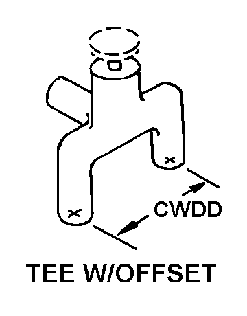 TEE W/OFFSET style nsn 4810-01-215-9046