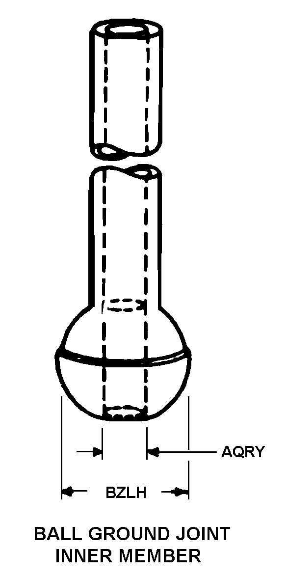 BALL GROUND JOINT INNER MEMBER style nsn 6640-00-848-6115